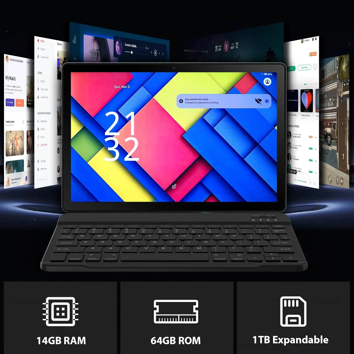 URAO 11 Inch Tablet Android 14 - Khadas Vim4 8Gb ulasan dan harga